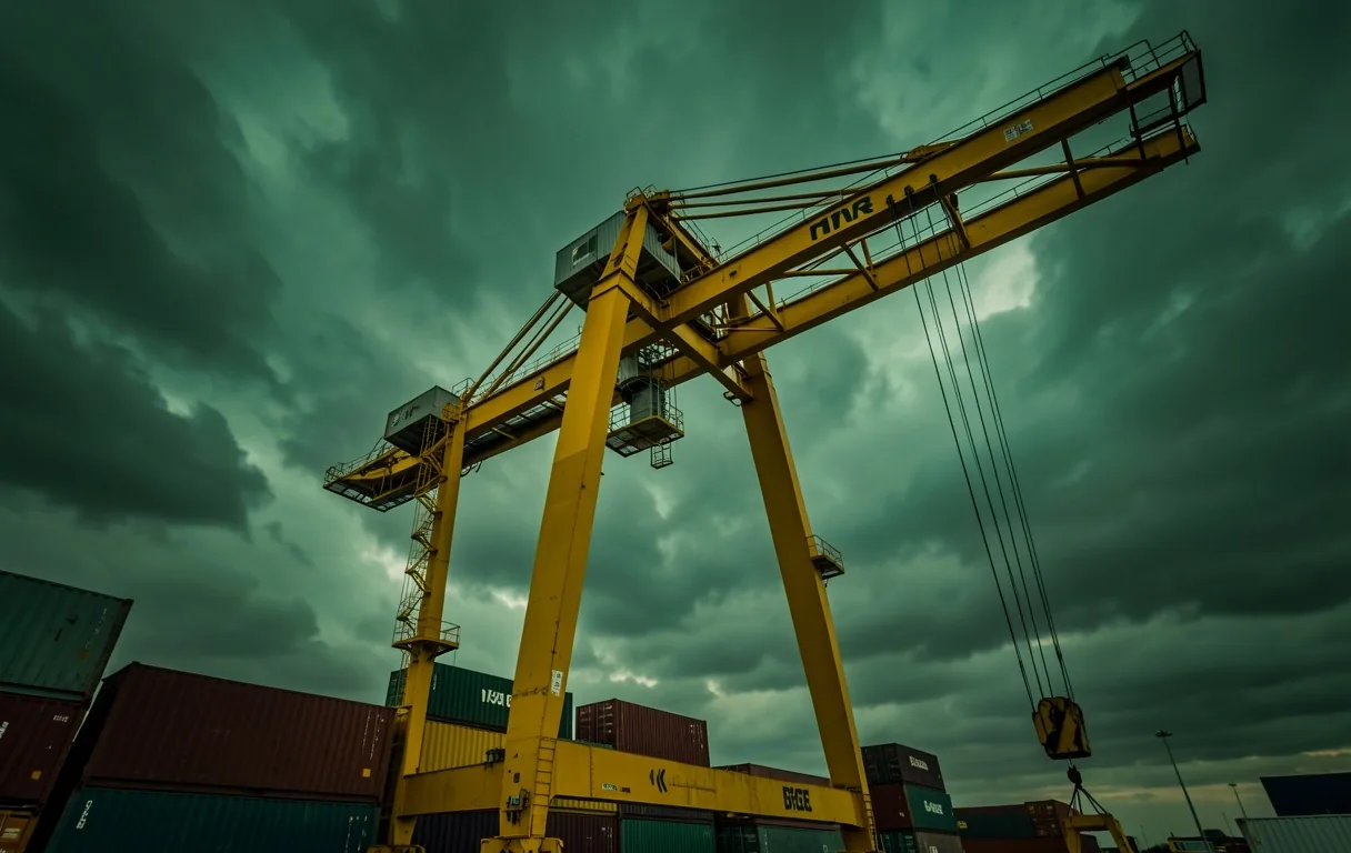 Industrial Crane Silhouette